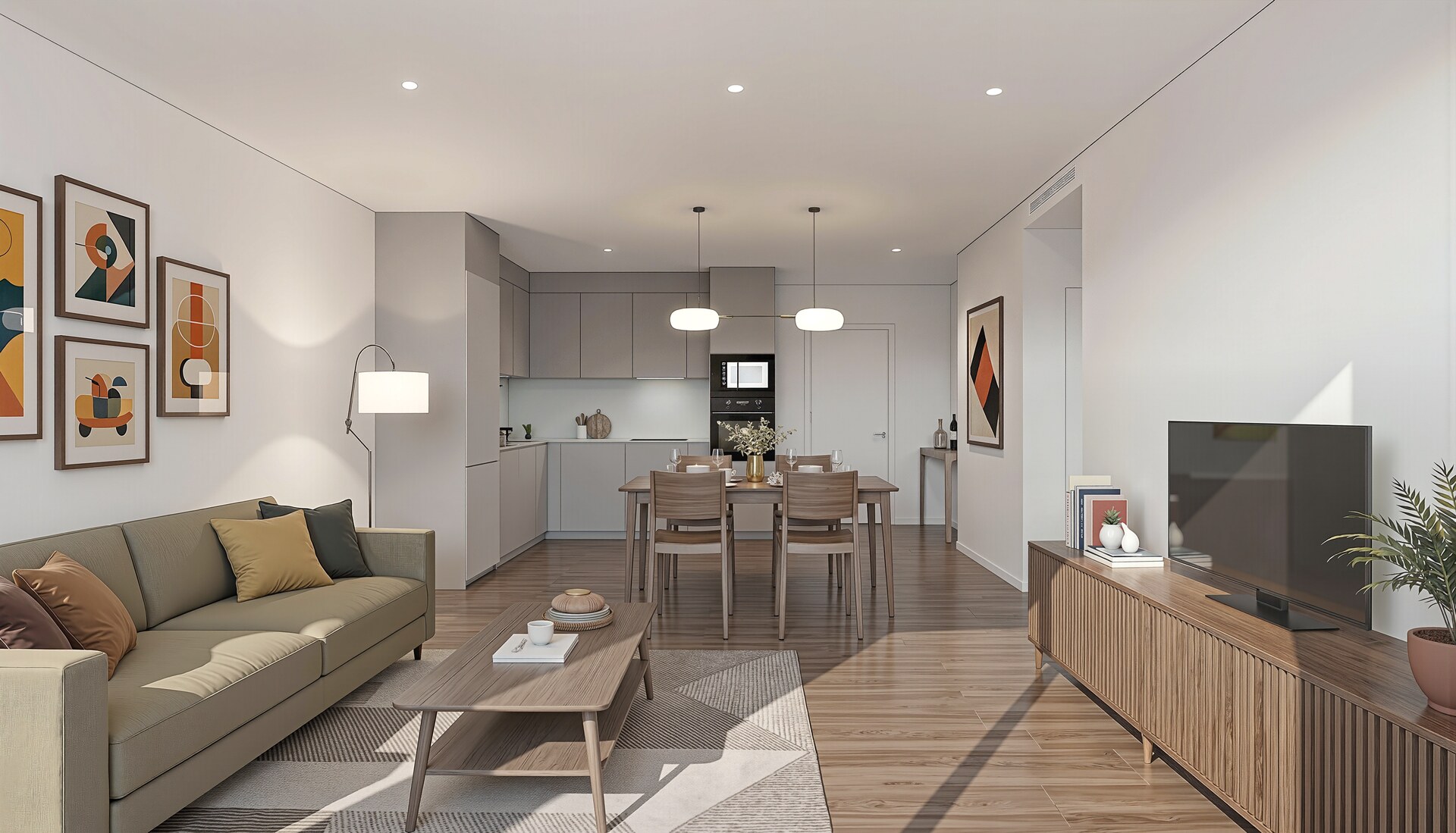 Salón vivienda 1 dormitorio